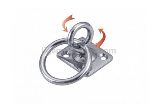 Square Pad Swivel Eye (with Ring)